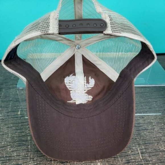 Primos NWOT Deer Mesh SnapBack Trucker Hat Cap With Mesh Back Brown & Tan - Picture 6 of 7